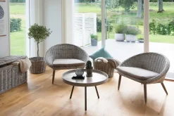 Hillerstorp Loungebord & Sofabord Utendørs|Balkongmøbler-Leicester Bord Ø60 cm Beige,Grey