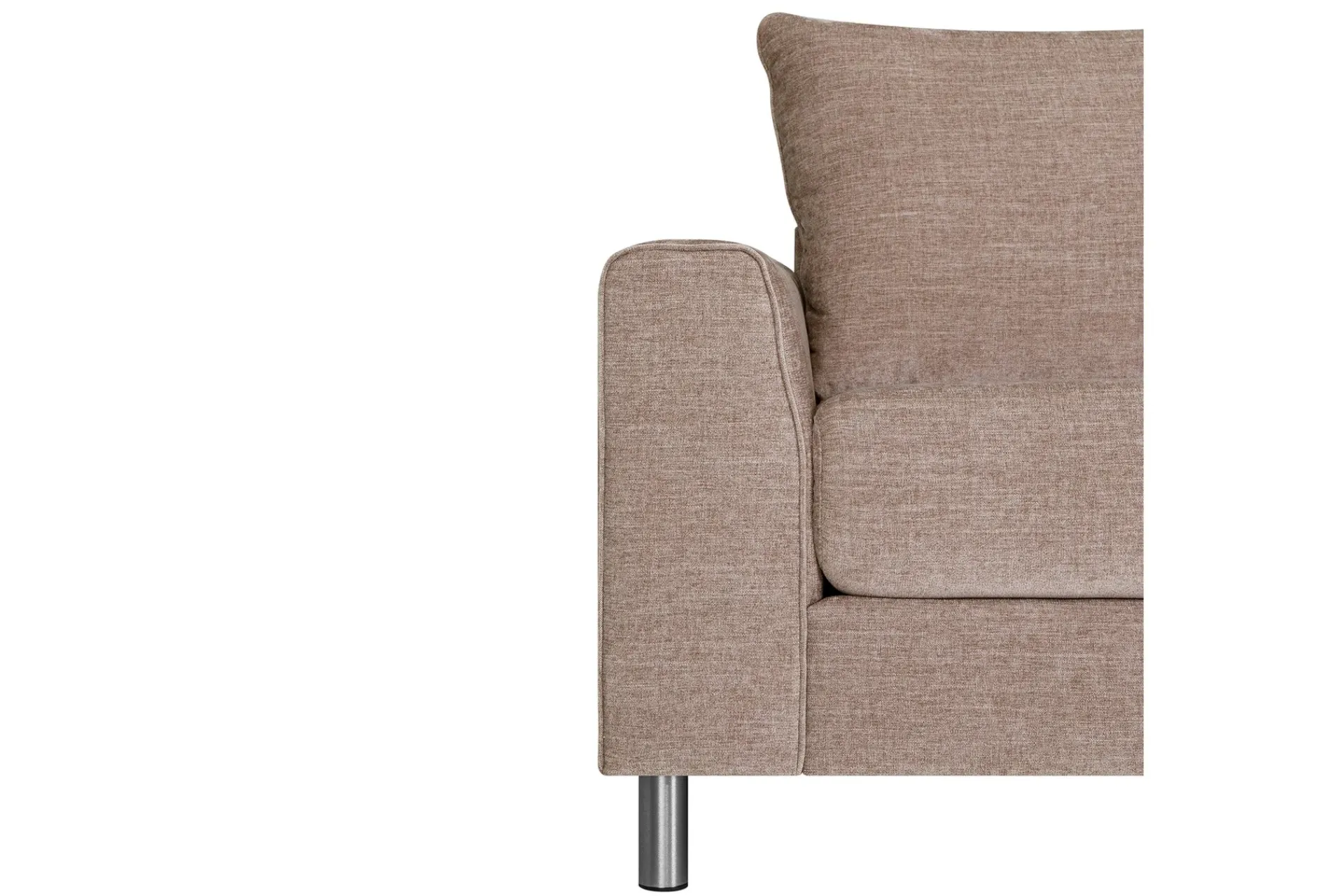 Hjørnesofa-Leila Hjørnesofa med sjeselong høyre Beige