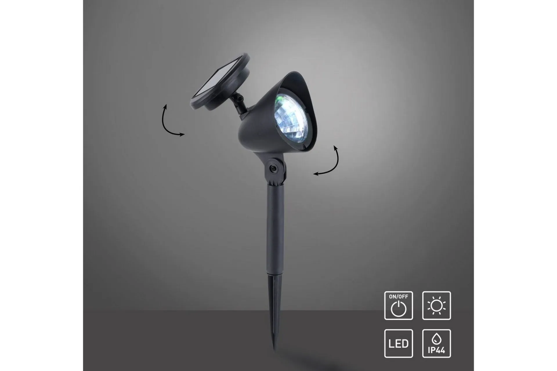 Markbelysning|Entré-Leku-Sol Just Light Gulvlampe Svart