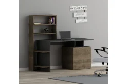 Leluard Skrivebord 146 cm med Oppbevaringshyller + Skap