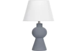 Nattbordslampe|Bordlampe-Lemiros Bordlampe 48 cm E27 Grey,Hvit