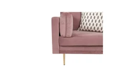 Venture Home Lenestol Boom Fløyel Rosa