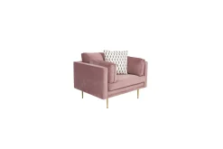 Venture Home Lenestol Boom Fløyel Rosa