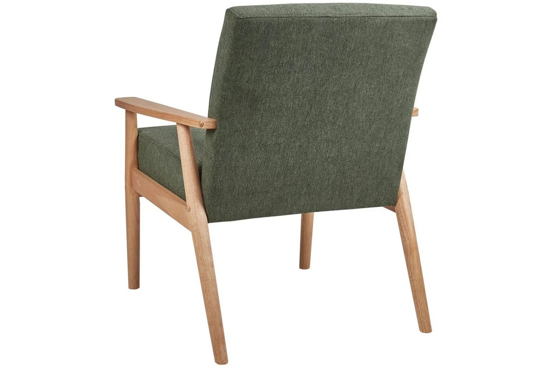 Lenestoler-Lenestol Esrum Grønn/lyst tre, Polyester Grön,Lysfarget tre