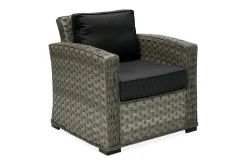 Utelenestoler|Loungestol Ute-Lenestol GENEVA med pute 78x75x78cm grå Grey