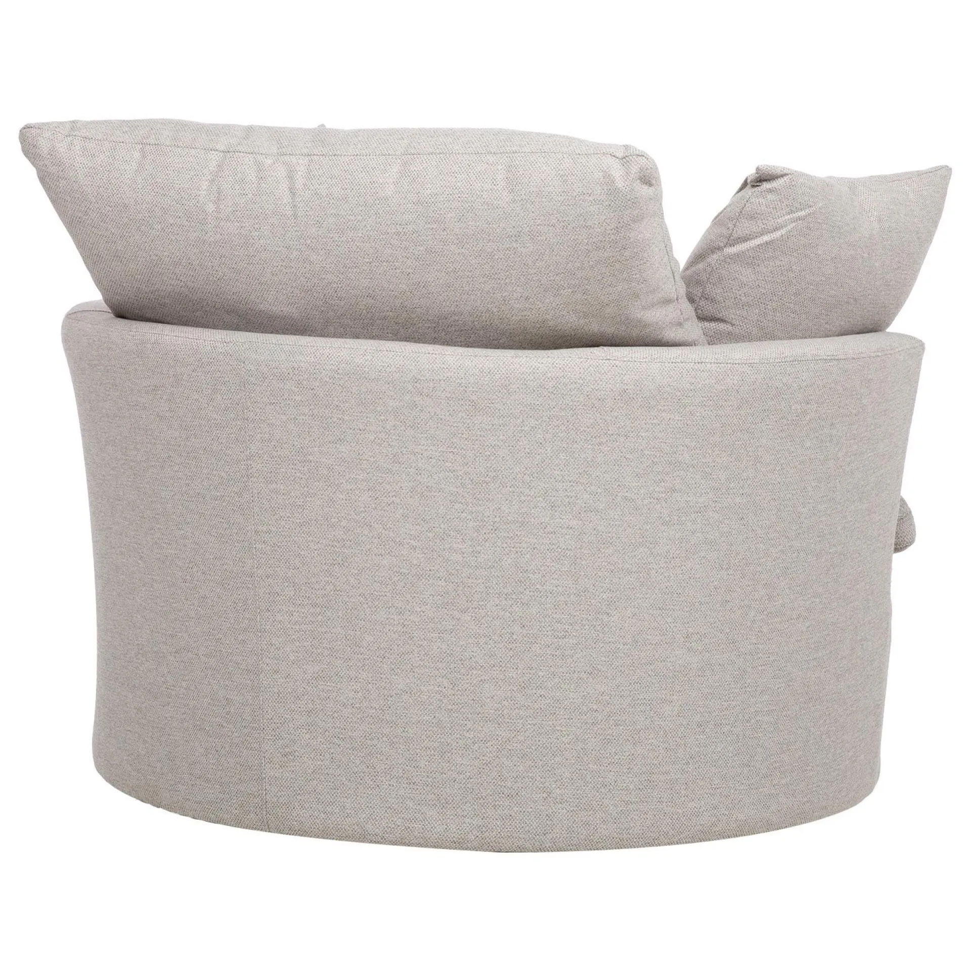 Utelenestoler|Loungemøbler Salg-Lenestol HOME4YOU Fluffy svingbar 110x105x65/86 cm Lys grå