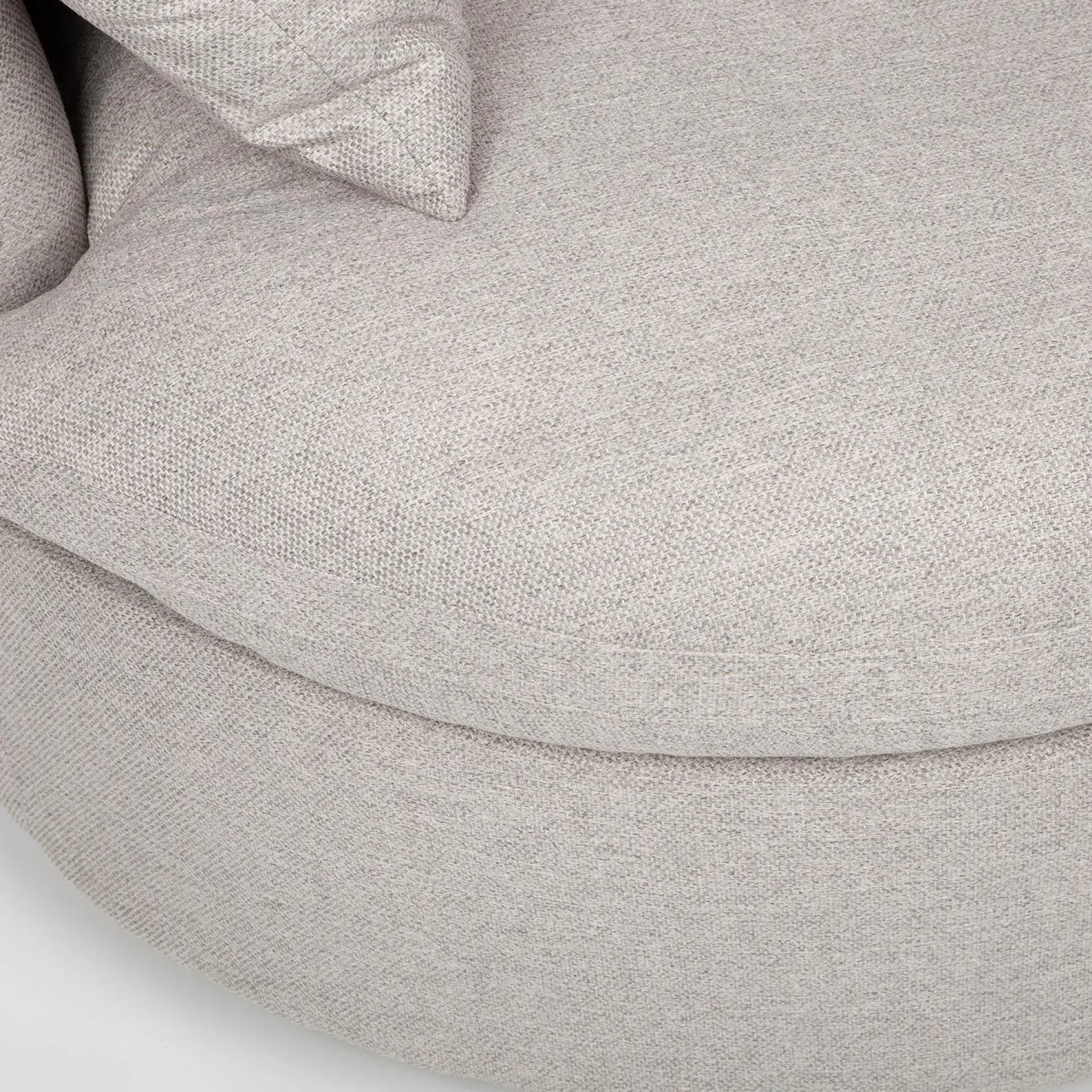 Utelenestoler|Loungemøbler Salg-Lenestol HOME4YOU Fluffy svingbar 110x105x65/86 cm Lys grå