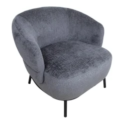 Lenestol HOME4YOU Gemala 100x40xh115 cm, svart