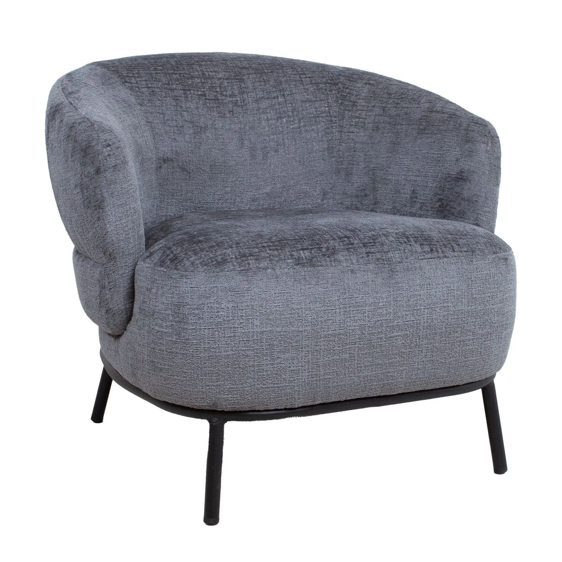 Lenestol HOME4YOU Gemala 100x40xh115 cm, svart