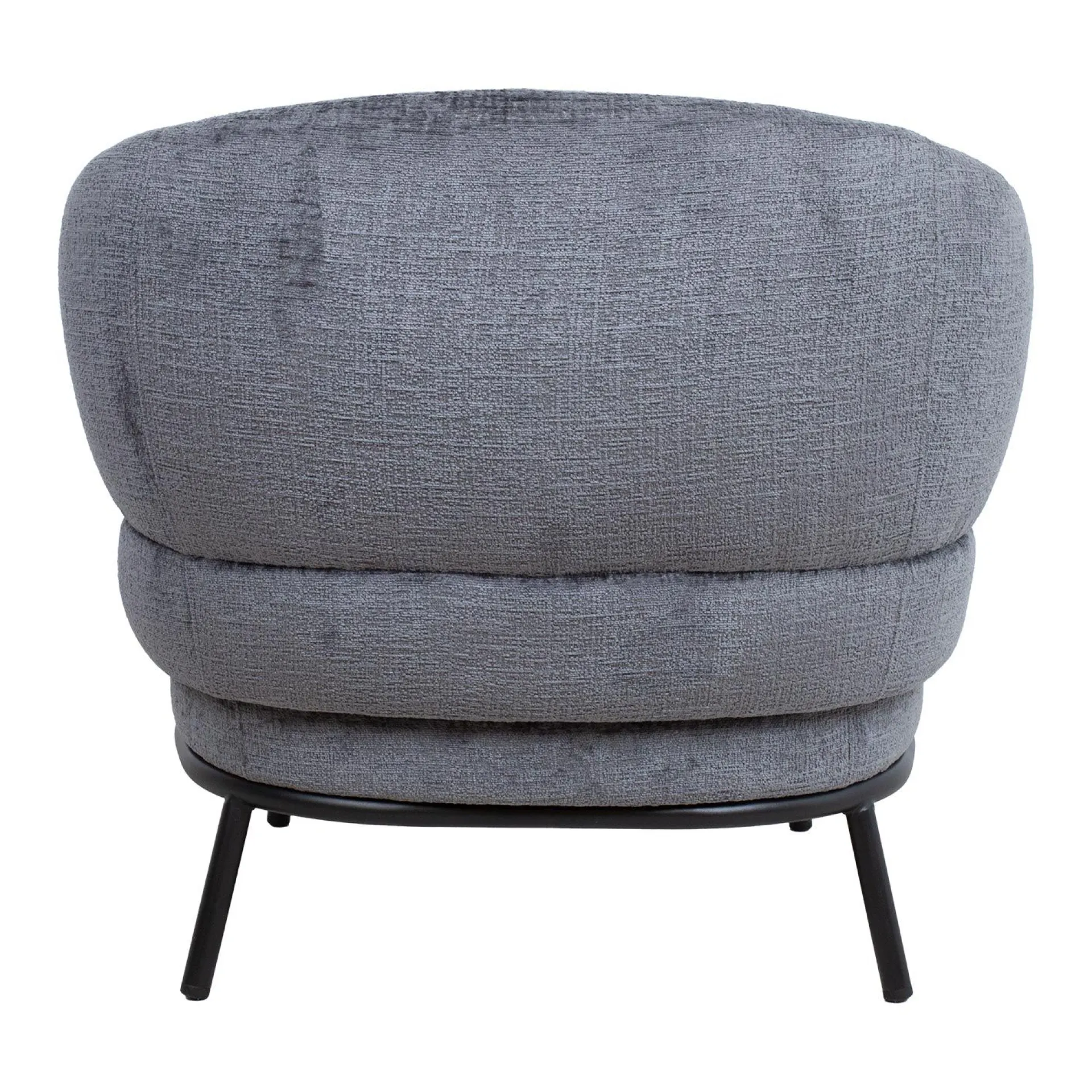 Lenestol HOME4YOU Gemala 100x40xh115 cm, svart