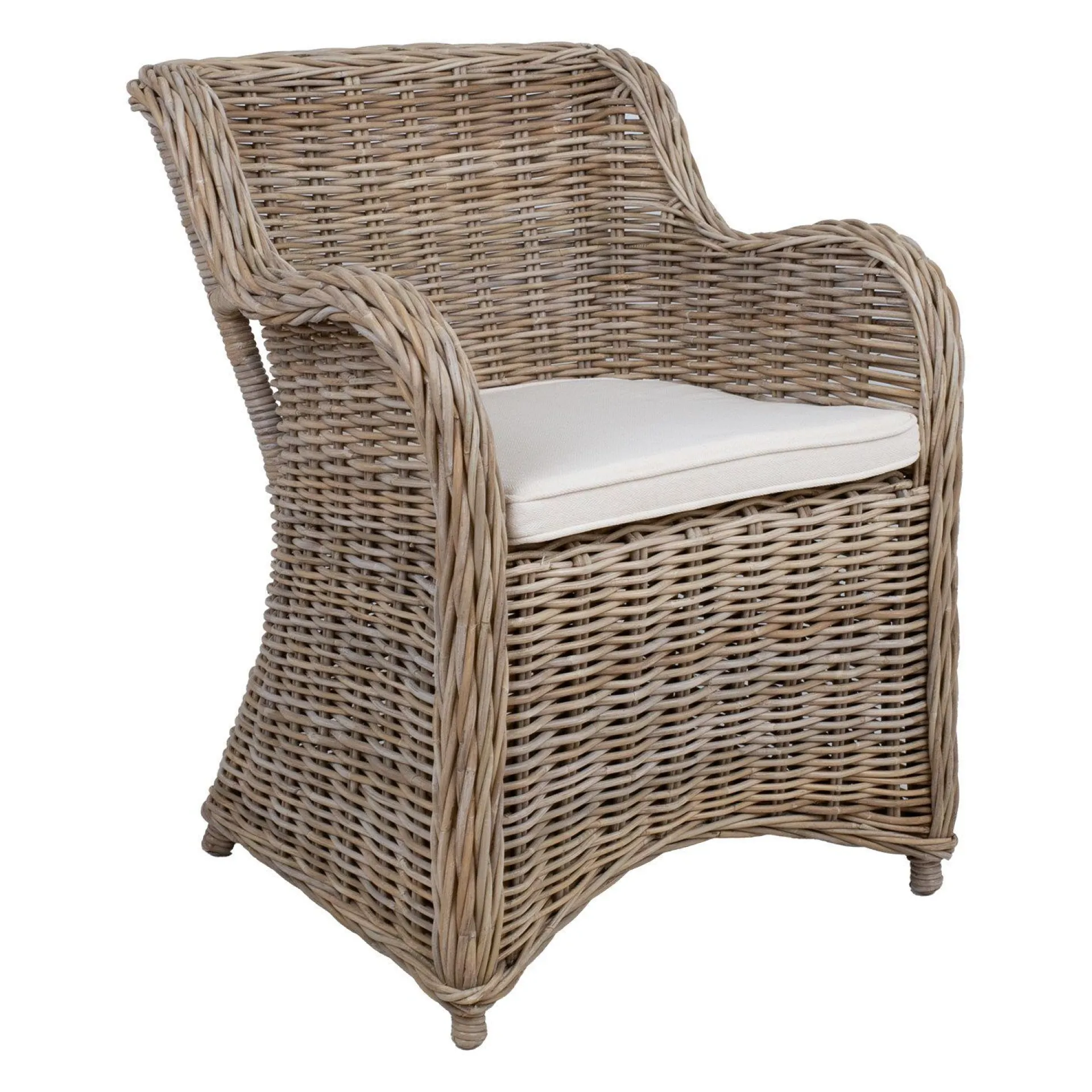 Lenestoler-Lenestol HOME4YOU Katalina 62x62x83 cm naturlig rotting beige