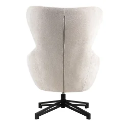 Lenestoler-Lenestol HOME4YOU Lionel 158x40xh83 cm, cappuccino hvit