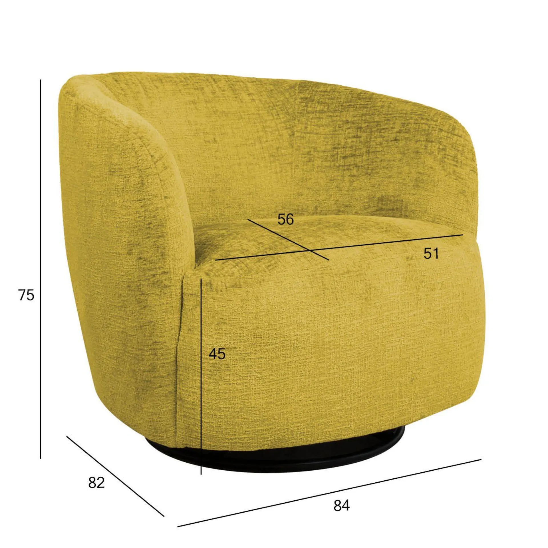 Lenestoler-Lenestol HOME4YOU Manuela 160x47,5xh64 cm, furu gul