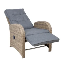 Posisjonsstol-Lenestol HOME4YOU Moor 150x40xh74 cm, melamin med eikebark brun