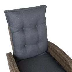 Posisjonsstol-Lenestol HOME4YOU Moor 150x40xh74 cm, melamin med eikebark brun