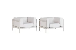Utelenestoler|Loungestol Ute-Lenestolsett for 2 Ferretti Beige