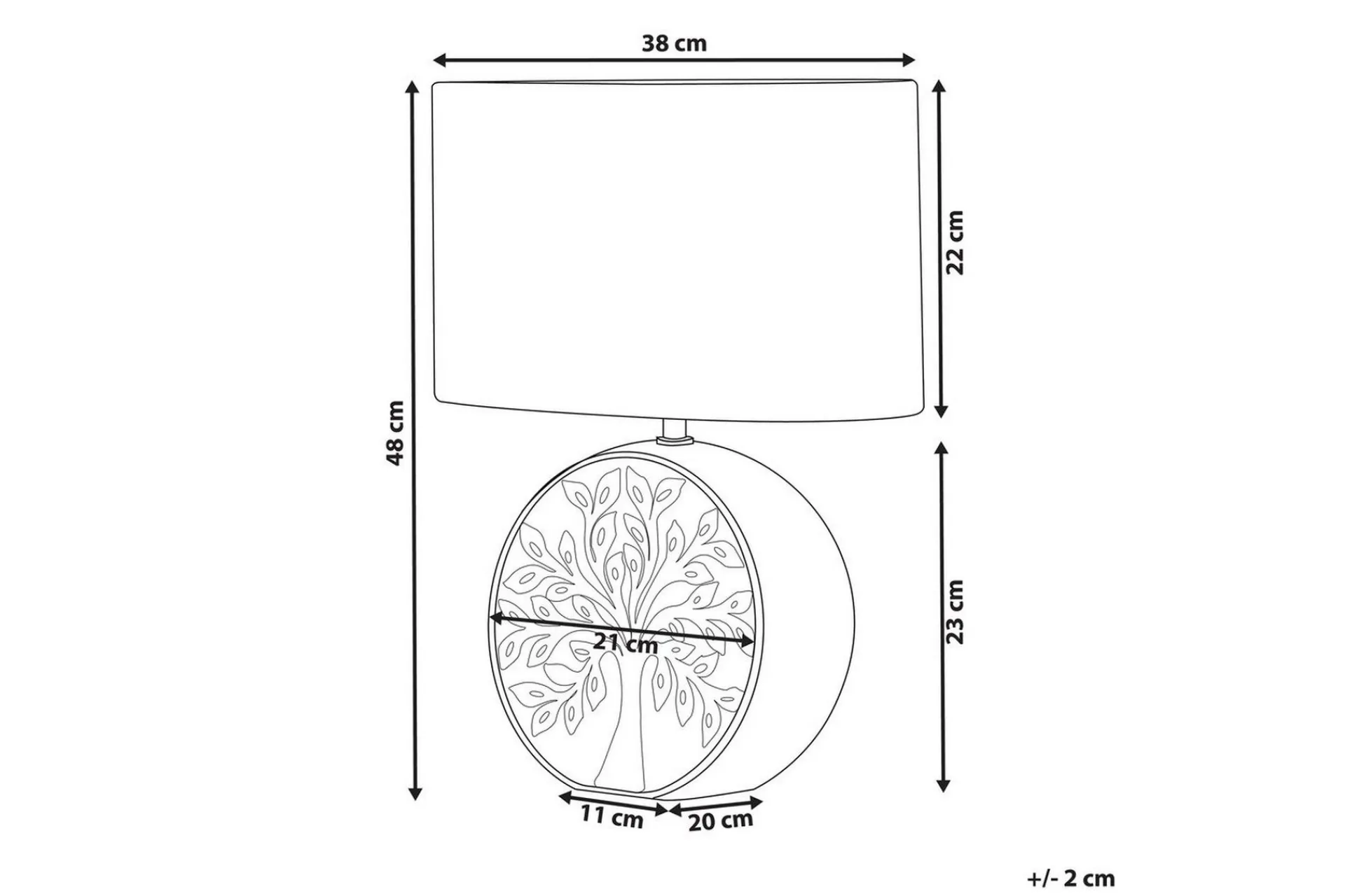 Lenkher Bordlampe 48 cm E27