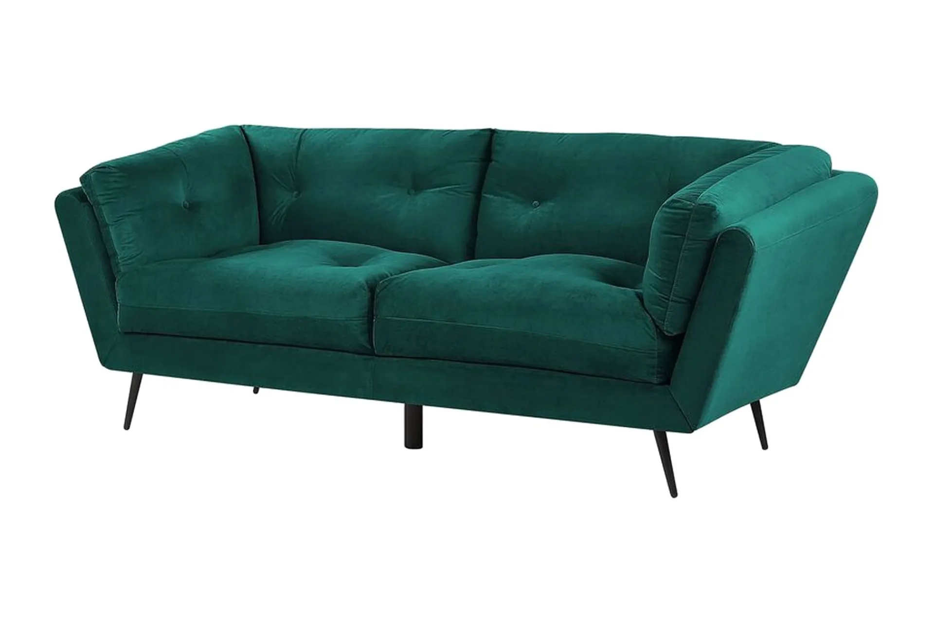 Velour Sofa & Fløyel Sofa-Lenvik 3-seters Sofa Grønn