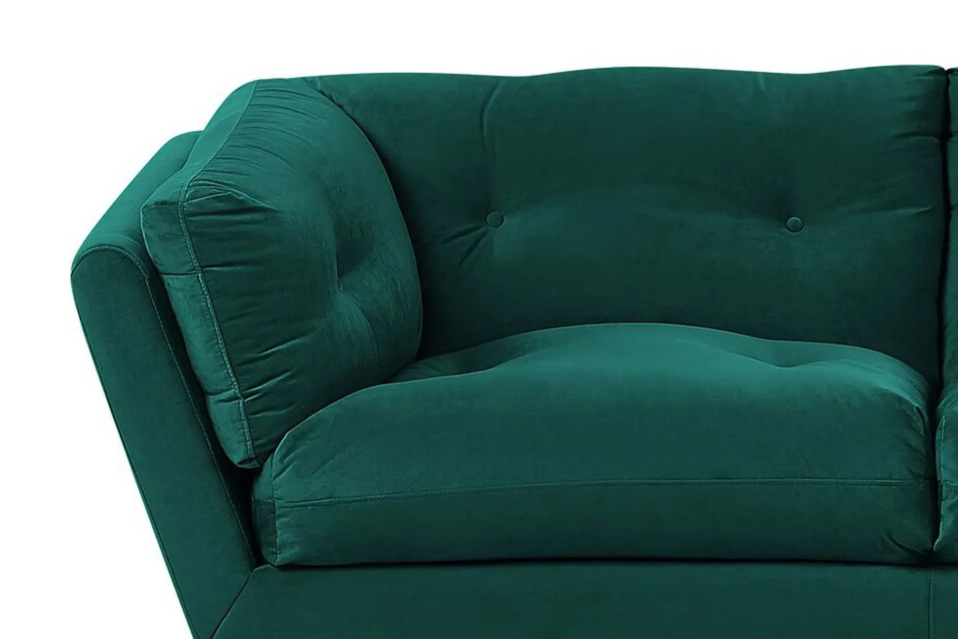 Velour Sofa & Fløyel Sofa-Lenvik 3-seters Sofa Grønn