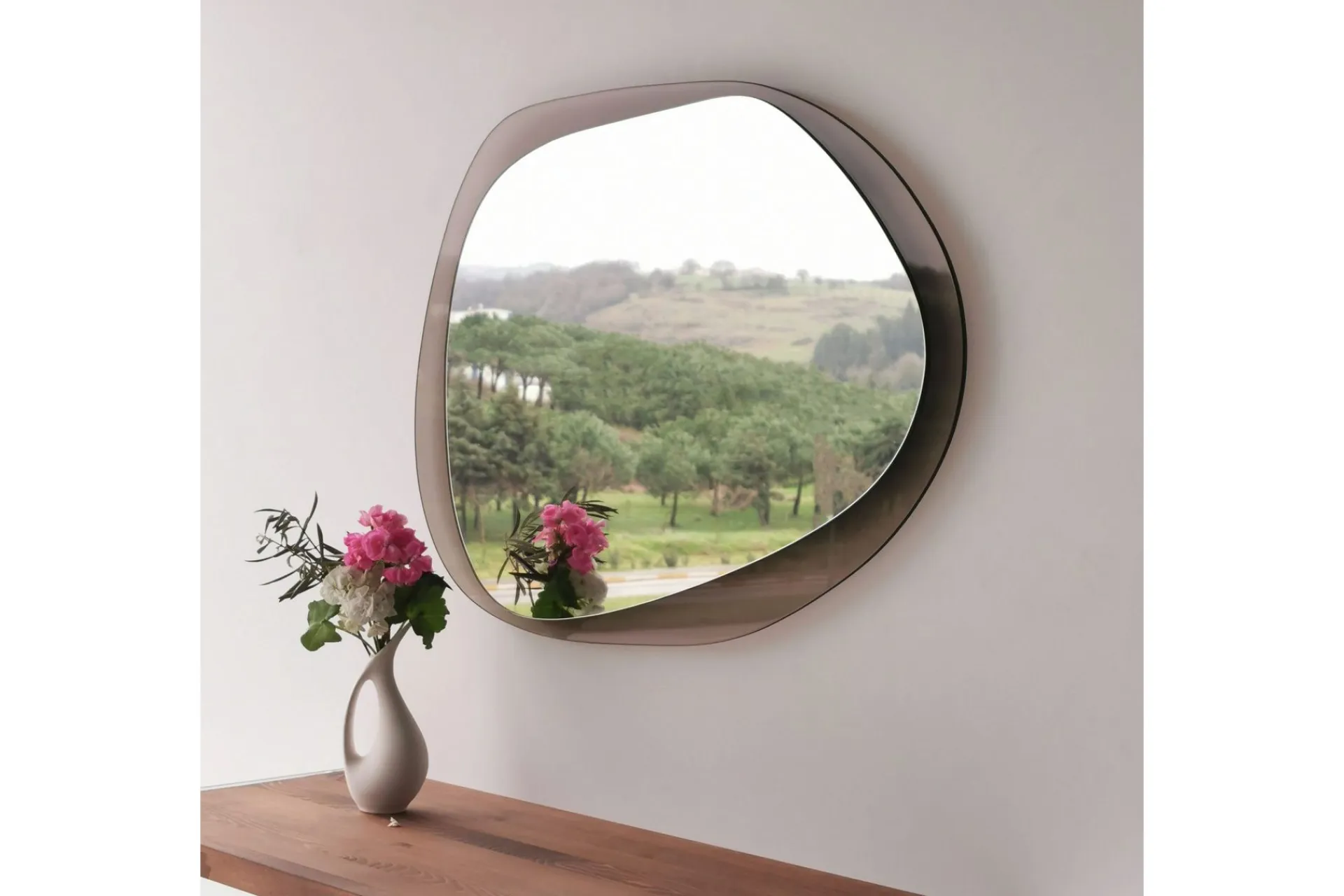 Sminkespeil|Gulvspeil-Lepinas Veggspeil 75x55 cm Bronse