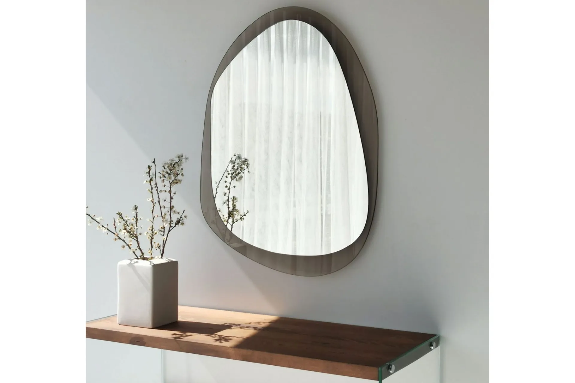 Sminkespeil|Gulvspeil-Lepinas Veggspeil 75x55 cm Bronse