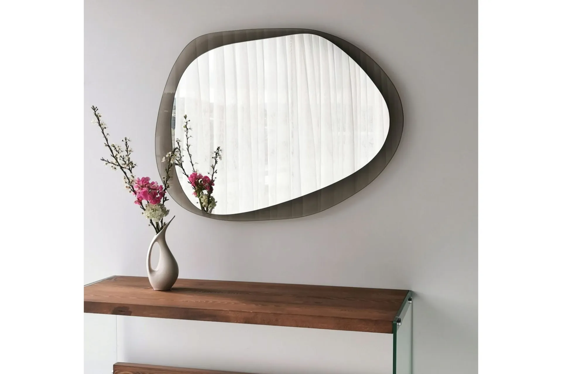 Sminkespeil|Gulvspeil-Lepinas Veggspeil 75x55 cm Bronse