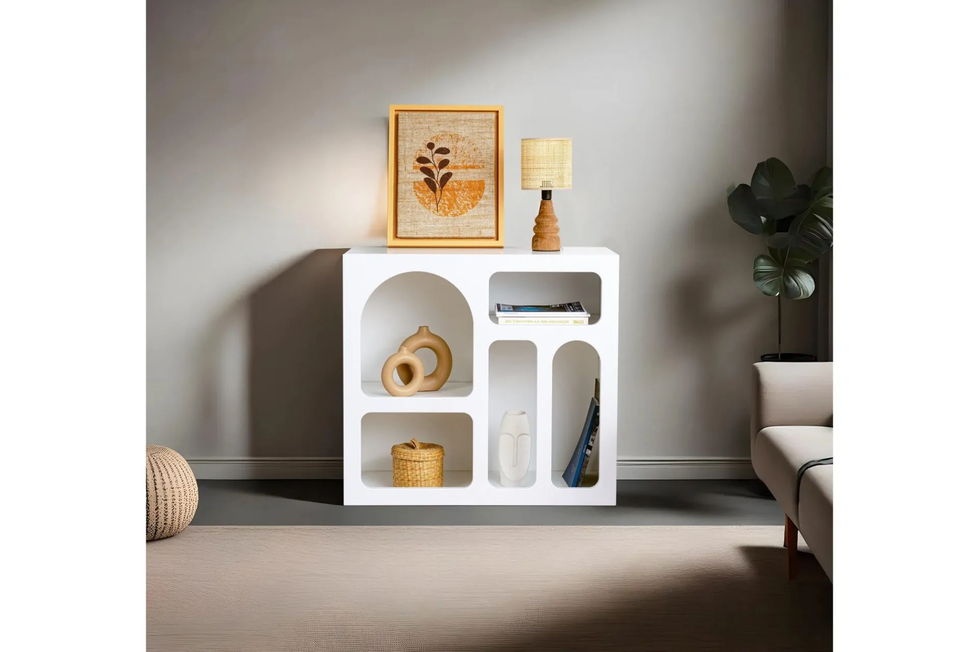 Sideboard & Skjenker-Lesa Konsollbord 80 cm Hvit