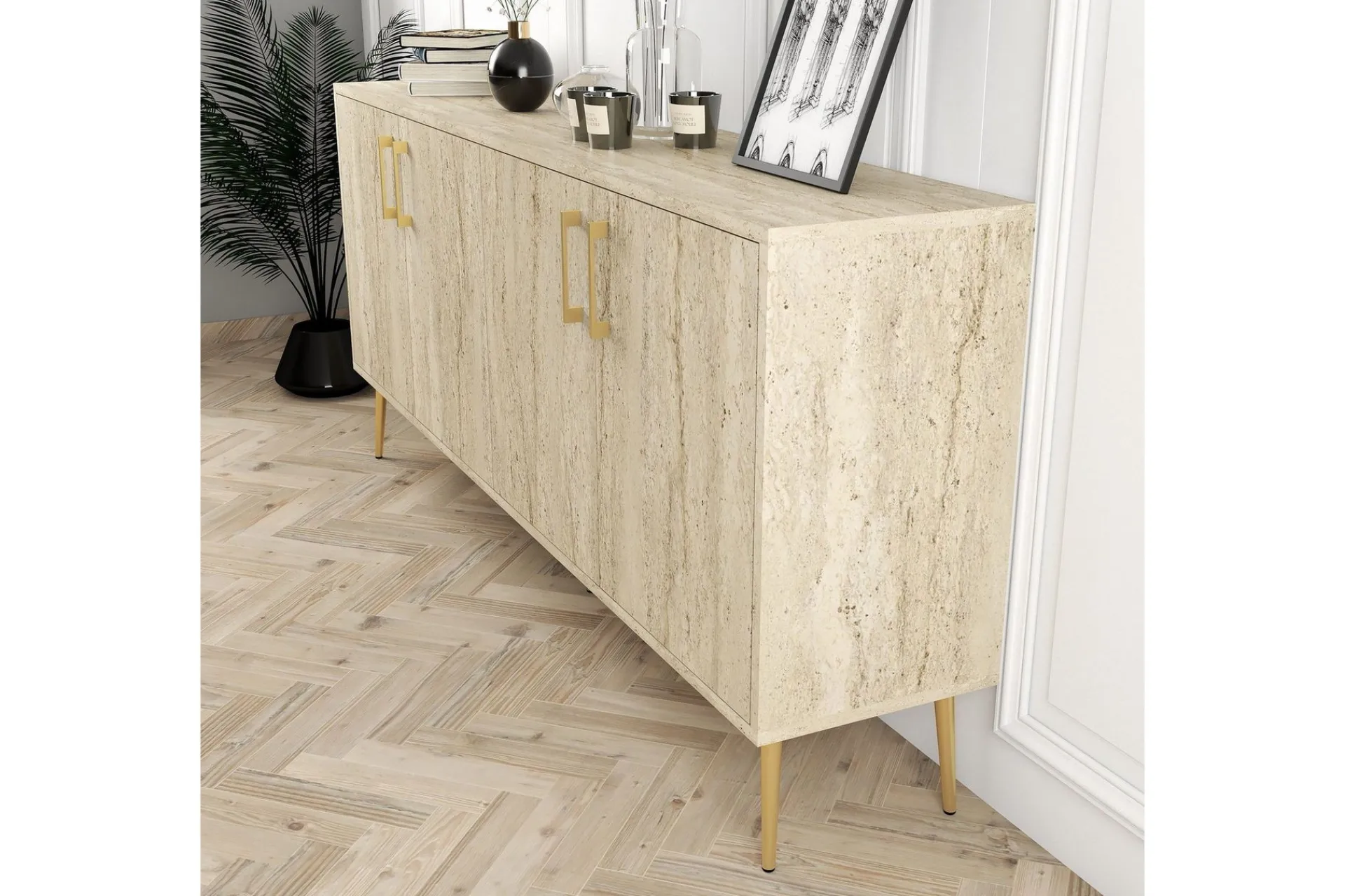 Gangbord|Avlastningsbord-Levents Konsollbord 180 cm Beige