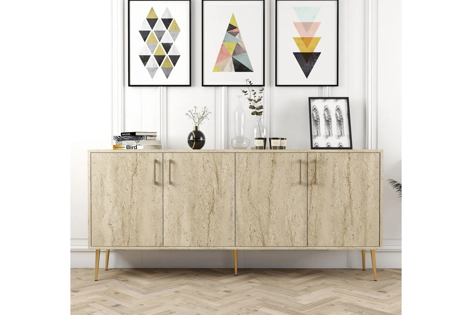 Gangbord|Avlastningsbord-Levents Konsollbord 180 cm Beige