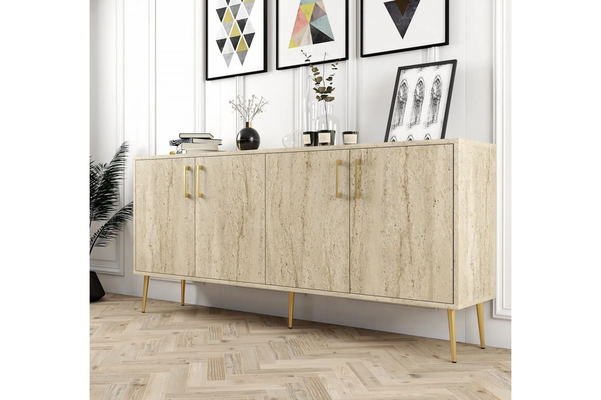 Gangbord|Avlastningsbord-Levents Konsollbord 180 cm Beige