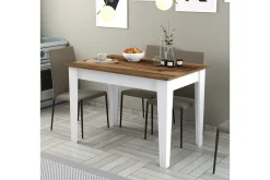 Spisebord & Kjøkkenbord-Levents Spisebord 110x72 cm Brun/Hvit Mörkbrun/Vit