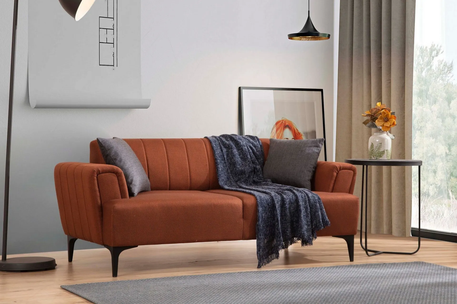 2 Seter Sofa-Lilesville 3-seter Sofa Rød