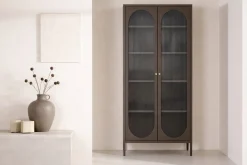 Venture Home Vitrineskap|Skap-Lima vitrineskap 180 cm Brun