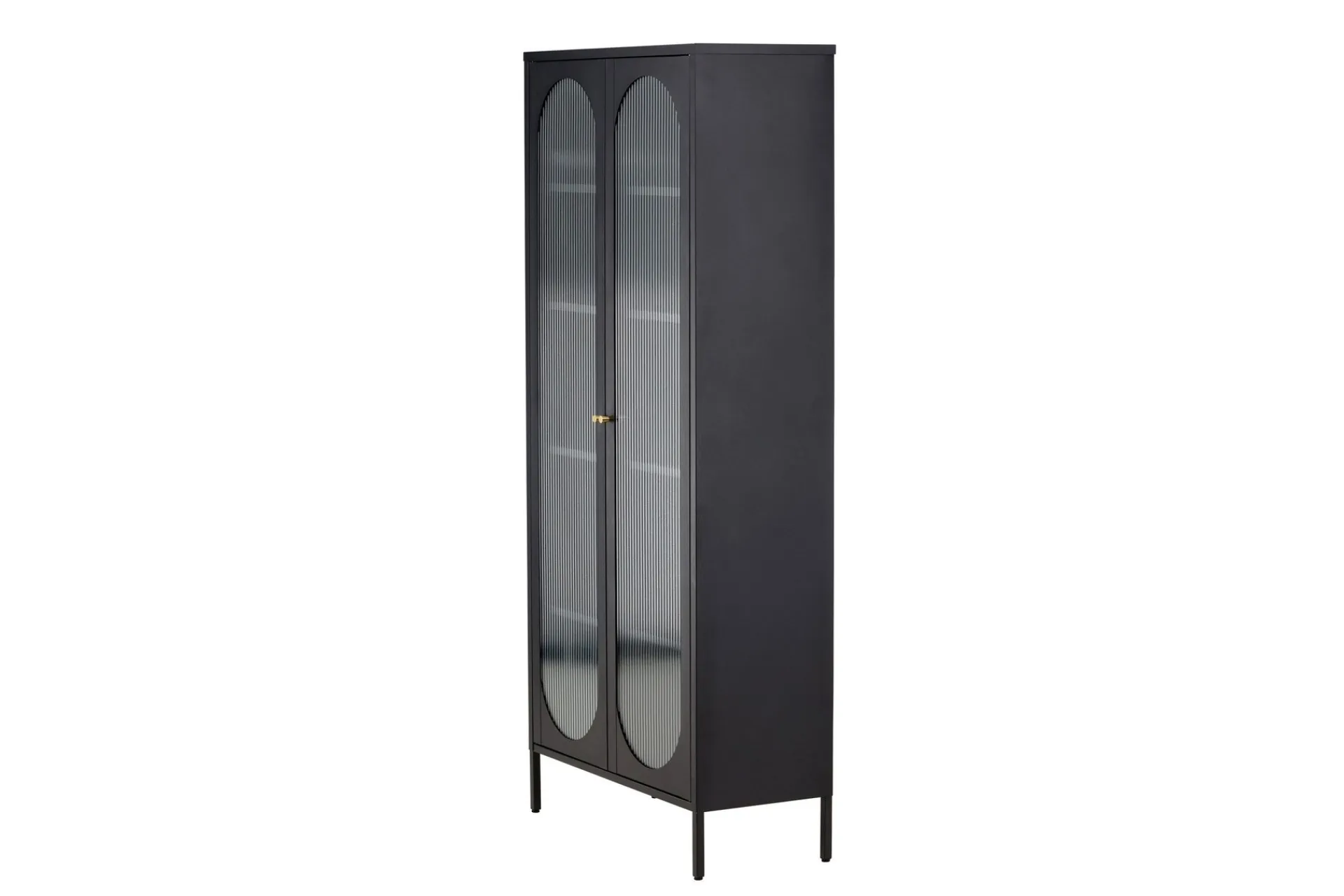 Venture Home Vitrineskap|Skap-Lima Vitrineskap 80x180 cm Svart