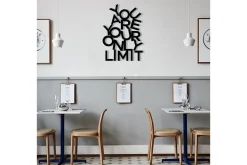 Skilt-Limit Veggdekor Svart