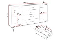 Lindesberg Kommode 156 cm