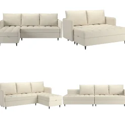Loft24 Hjørnesofa-Lindhus Hjørnesofa 3-seter Brun