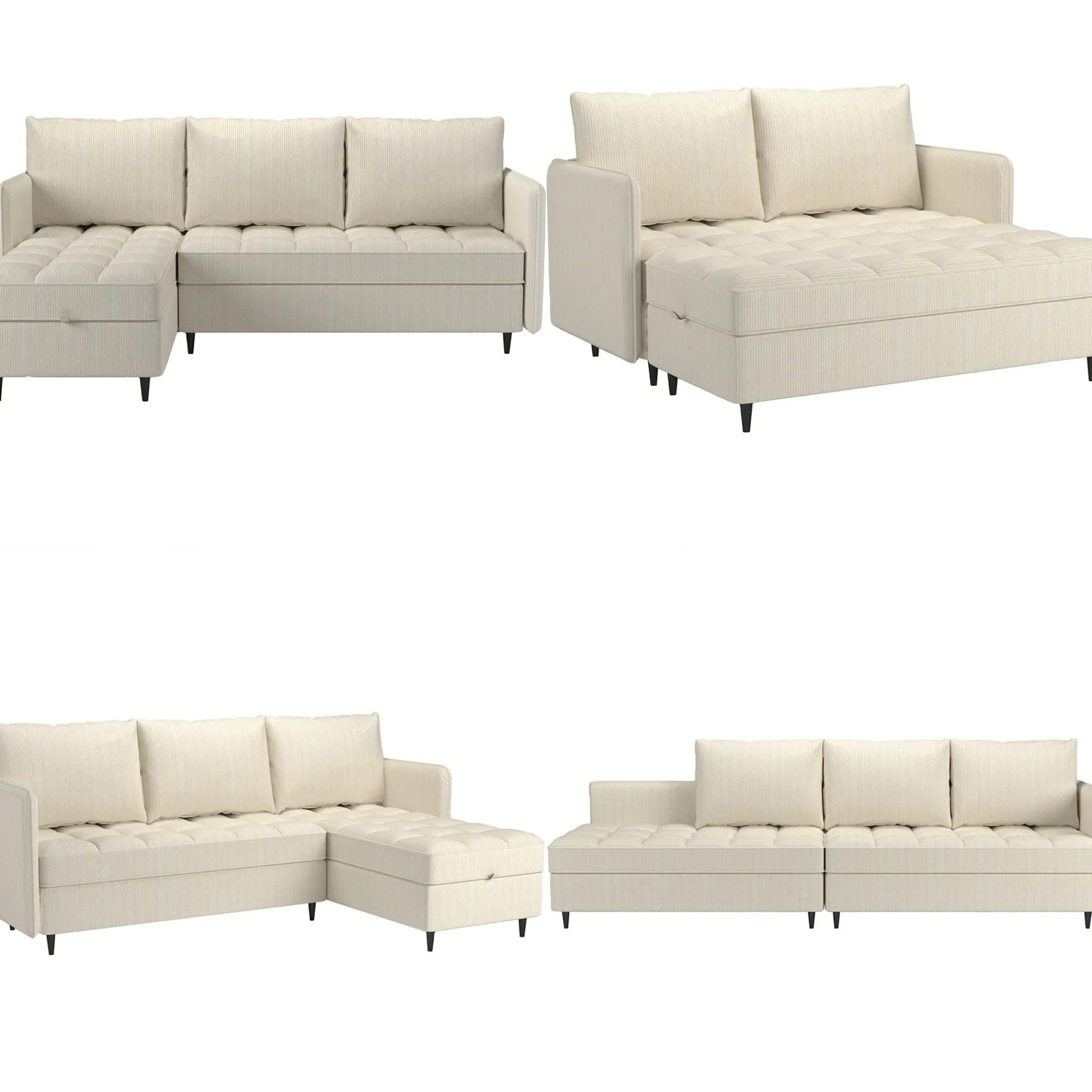 Loft24 Hjørnesofa-Lindhus Hjørnesofa 3-seter Brun