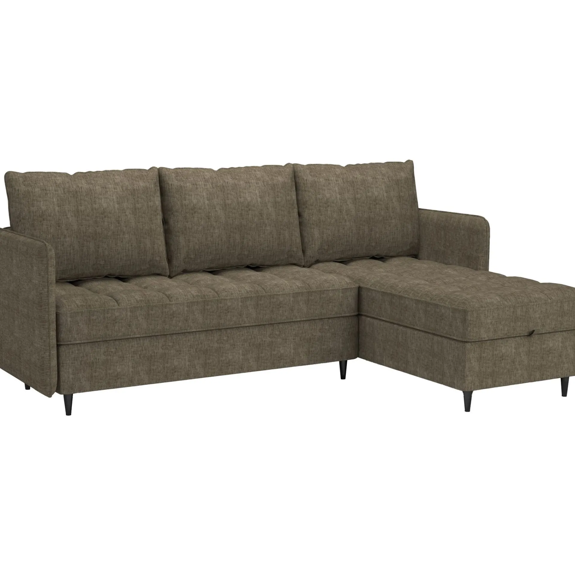 Loft24 Hjørnesofa-Lindhus Hjørnesofa 3-seter Brun