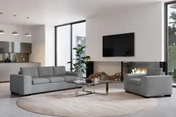Scandinavian Choice 2 Seter Sofa-Link 2-seters Stoffsofa Lysegrå