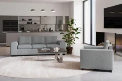 Scandinavian Choice 2 Seter Sofa-Link 2-seters Stoffsofa Lysegrå