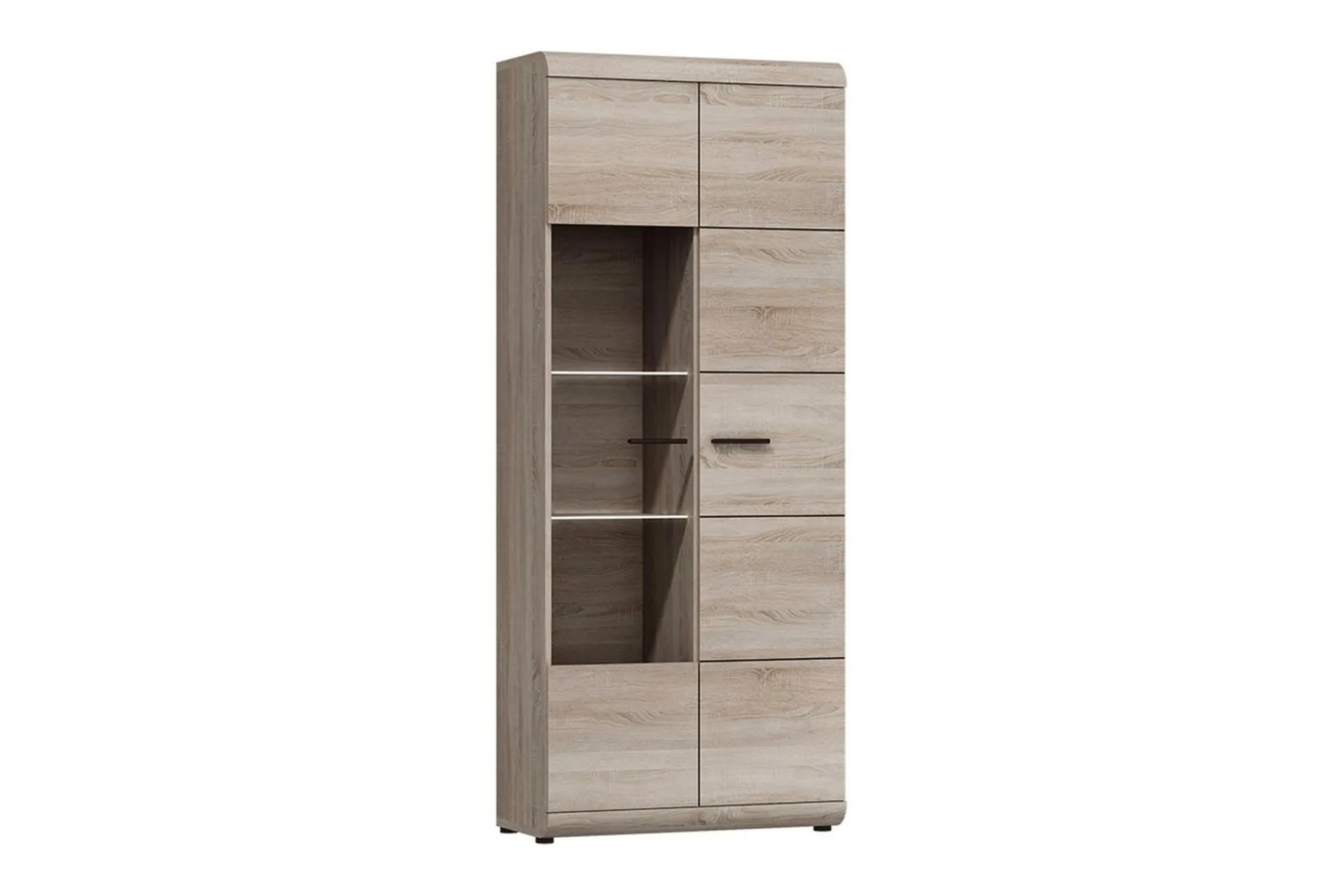 Vitrineskap|Skap-Link Vitrineskap 80x37x194 cm Eik