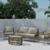 Venture Home Veranda & Terrasse|Loungesett-Lipari sofagruppe 2-seters sofa + 2 lenestoler med bord utendørs