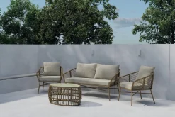Venture Home Veranda & Terrasse|Loungesett-Lipari sofagruppe 2-seters sofa + 2 lenestoler med bord utendørs