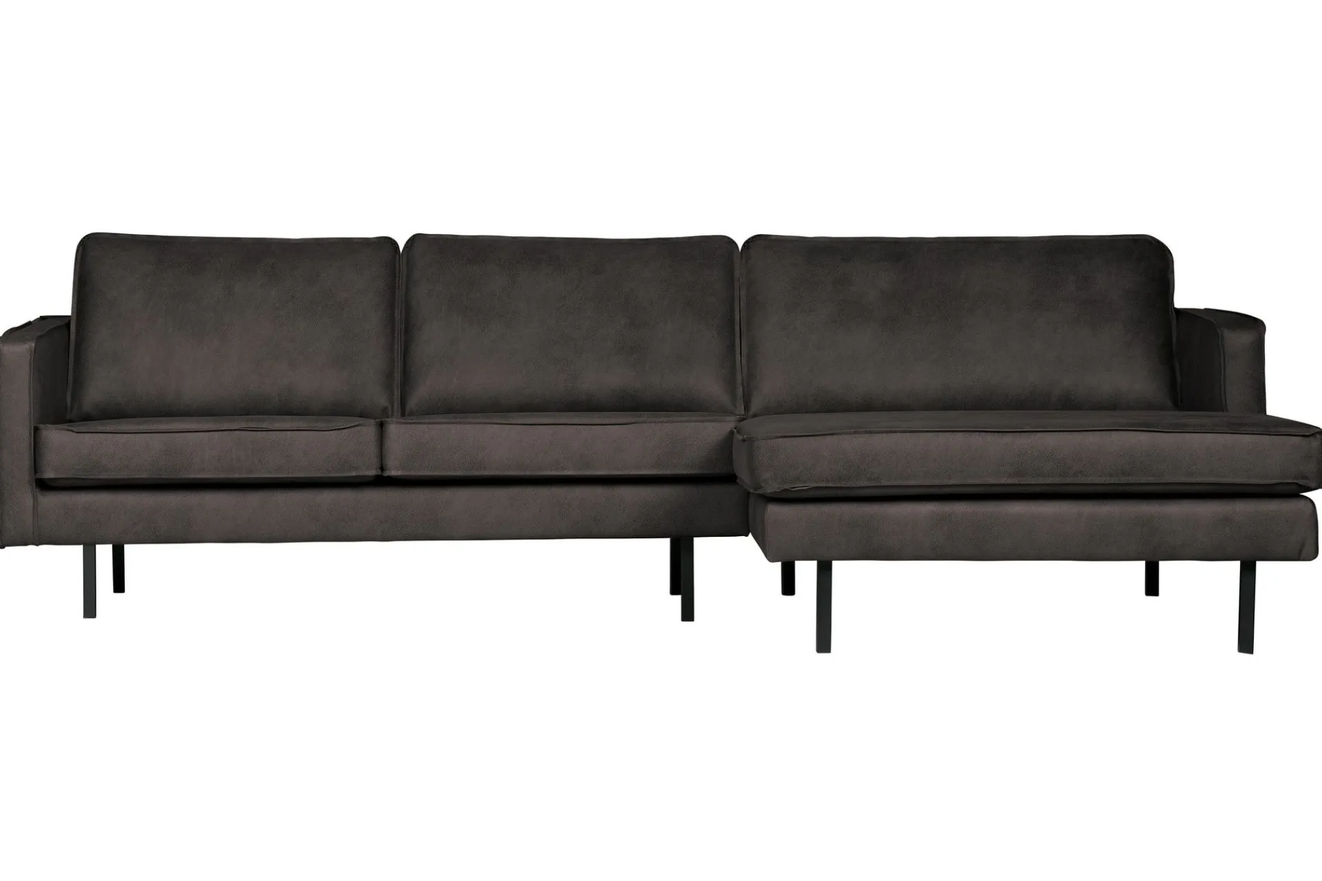 WOOOD Sofa Med Sjeselong-Lissbon Divansofa Høyre Svart
