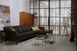 WOOOD Sofa Med Sjeselong-Lissbon Divansofa Høyre Svart