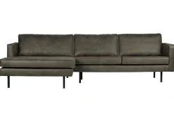 WOOOD Sofa Med Sjeselong-Lissbon Divansofa Venstre Grønn