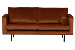 WOOOD 2 Seter Sofa-Lissbon 2,5-seters Fløyelssofa Rust