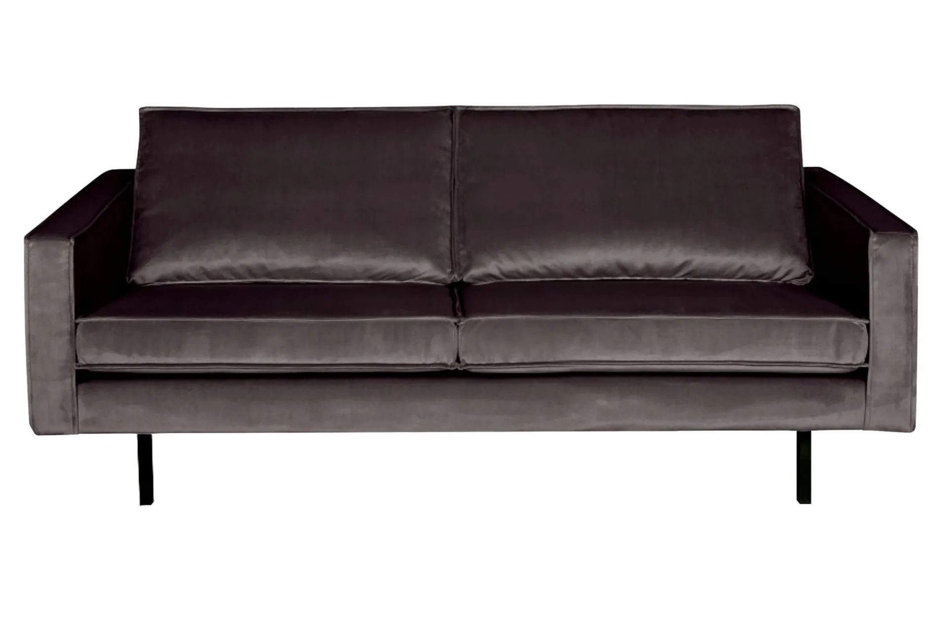 WOOOD 2 Seter Sofa-Lissbon 2,5-seters Fløyelssofa Antracit