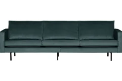 WOOOD Velour Sofa & Fløyel Sofa-Lissbon 3-seter sofa fløyel Blå Grønn
